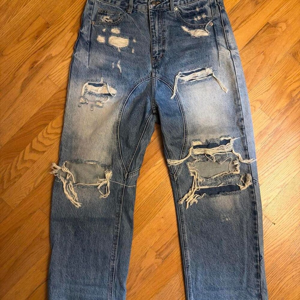 Yuremane Men's Blue Jeans